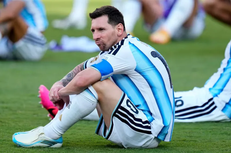 La reacción de Messi tras perder la final del mundial