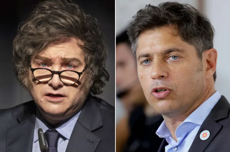 Encuesta nacional proyecta empate técnico entre Milei y Kicillof en un eventual balotaje de 2027