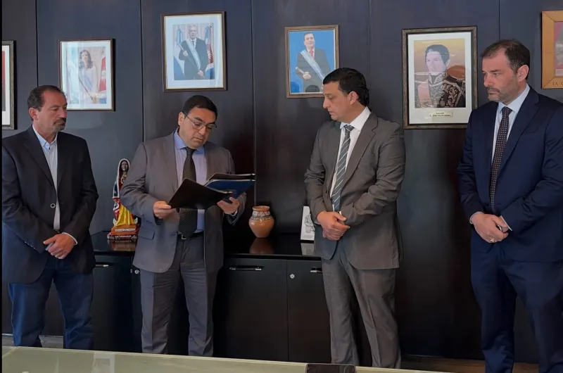 El ministro de Economía, Jorge Murad, puso en funciones a los nuevos directores de Comercio y del Hipódromo