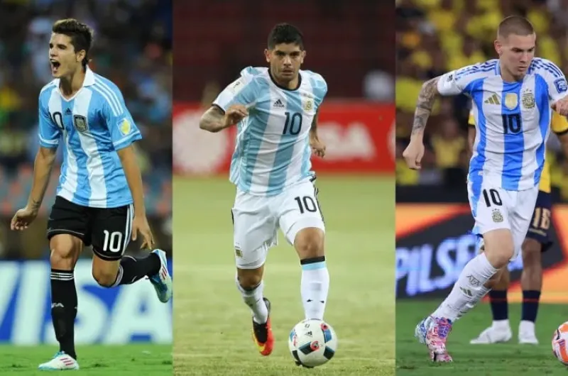 La histórica camiseta 10 de la Selección Argentina: los jugadores que la vistieron una sola vez