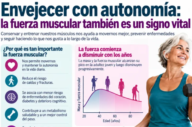 Envejecer con autonomía: la fuerza muscular también es un signo vital