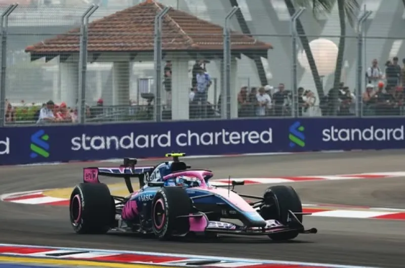 F1 GP de Singapur: Franco Colapinto finalizó 19º en la única práctica libre