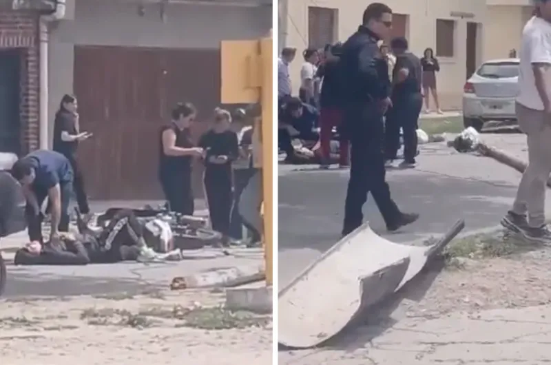 Tragedia vial: un camión enganchó cables, derribó un poste y provocó un accidente fatal